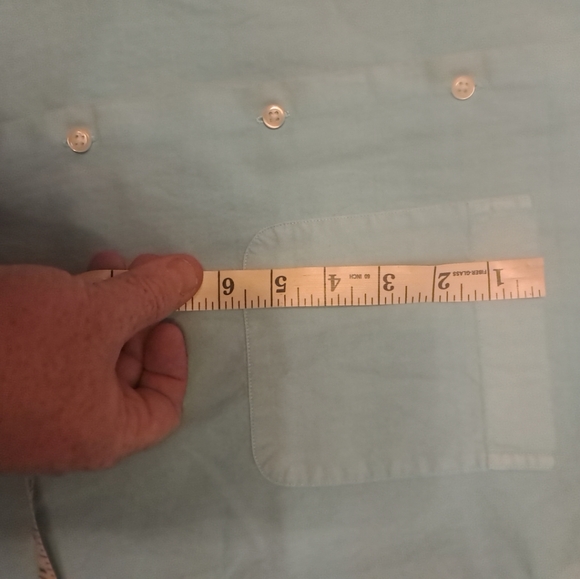 PETER MILLAR LIGHT BLUE BUTTON UP SHIRT Cotton/SILK Blend - Picture 16 of 16